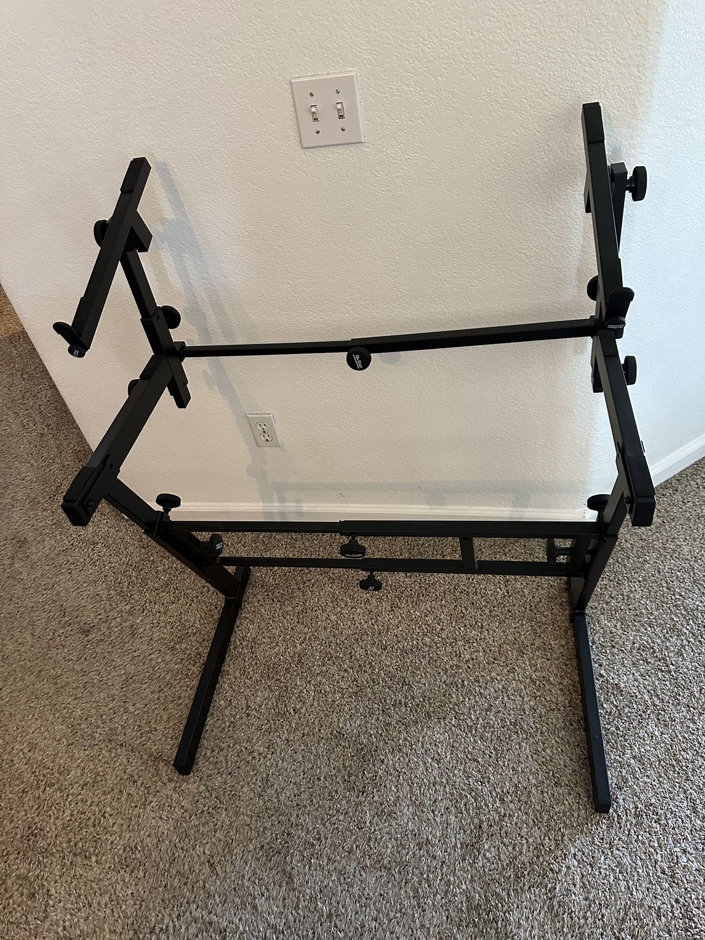 On-Stage KS7365EJ Folding Z-Style Keyboard Stand with 2nd Tier