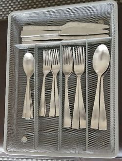 Silverware With Container 