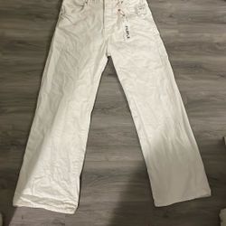 all white purple jeans 