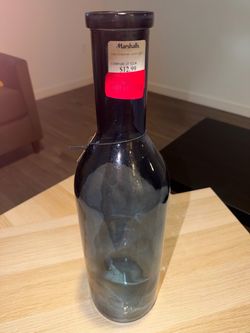 Decorative Dark Glass Bottle Vase