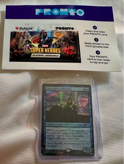 Magic The Gathering Marvel Loki, God of Mischief SDCC 2026 Pronto Sticker Super