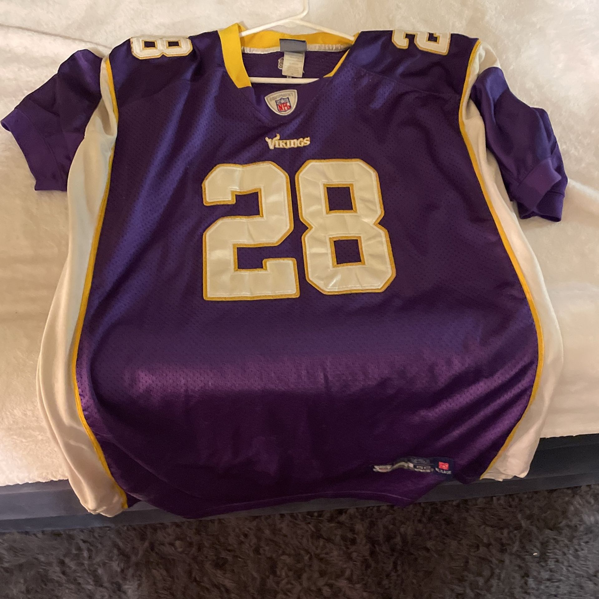 Adrian Peterson Vikings Jersey Size 56