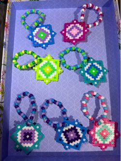Flowstar perler kandi bracelets festivals raves