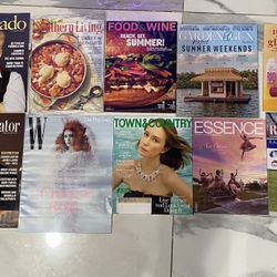 10 Magazines: W (Chappell Roan), Town & Country, Food & Wine, Southern Living, Essence, Wine Spectator, Garden & Gun, Cigar Aficionado, Ulta, Rough No