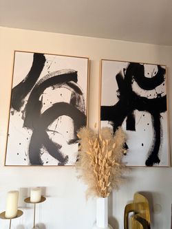 Two piece wall art