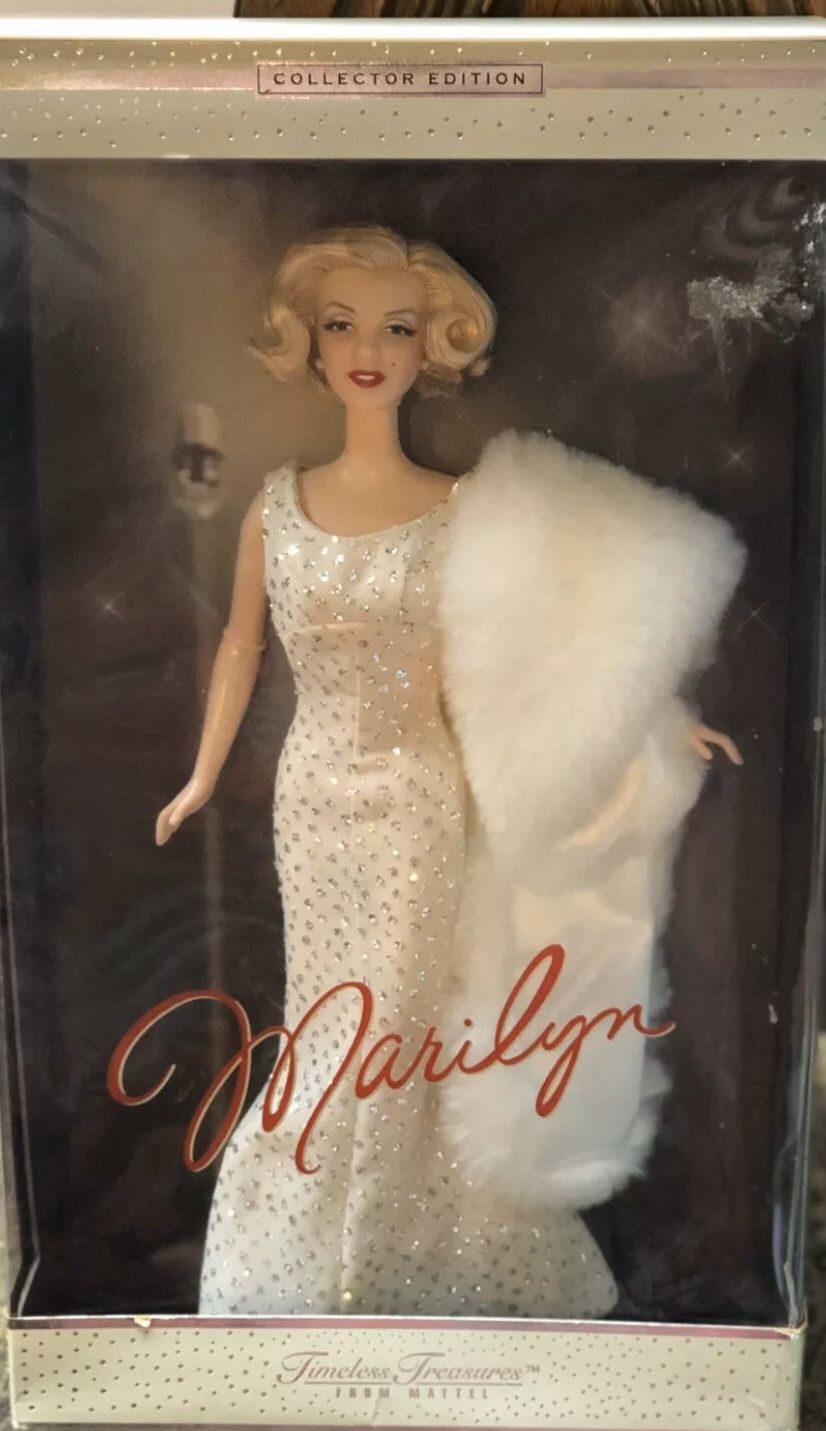2001 Timeless Treasures From Mattel Marilyn Monroe Barbie Doll New