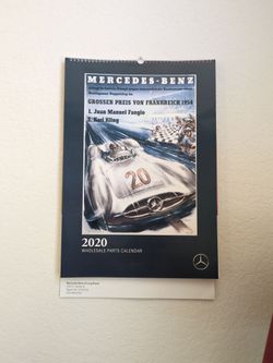 Mercedes-Benz 2020 wholesale parts calendar