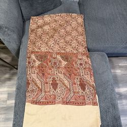 Indian style shawl or blanket - 42 inches folded