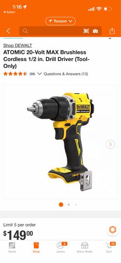 DeWalt 20 v open
