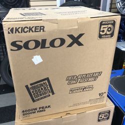 Kicker Solo X Subwoofers  No Credit Check Payment Plans Available 