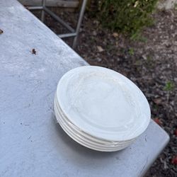 6.5” Desert Plates Beige Porcelain Tuxton