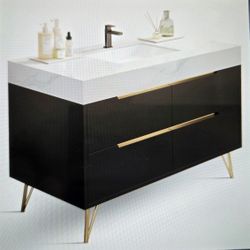 Glintee 36" Bathroom Vanity with Sink Combo with 4 large Drawers.