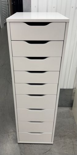 Used White IKEA 9 Drawer ALEX