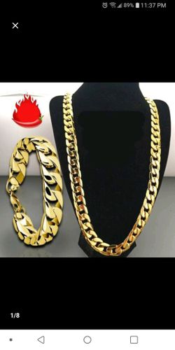 Men's Chain and Bracelet Set