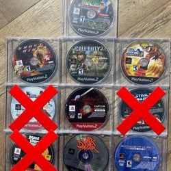 Ps2 Games (disc Only)