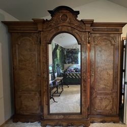 Antique Wardrobe With Drawers