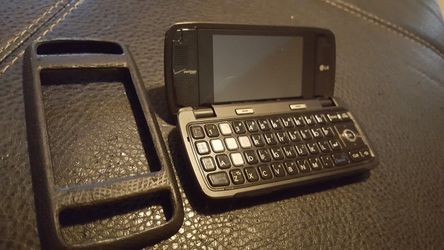 Verizon LG flip phone with front cover case