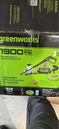 Greenworks 1900 PSI 1.2 GPM Electric Pressure Washer
