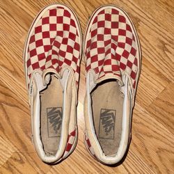 Red Checker Vans 