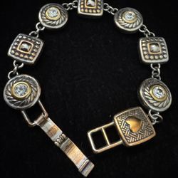 Brighton Bronze Tone Metal Bracelets: Square /