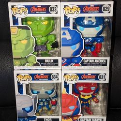 Funko Pop Marve MechStrikel Avengers HULK  THOR  CAPTAIN AMERICA Vinyl Figure New In Box 