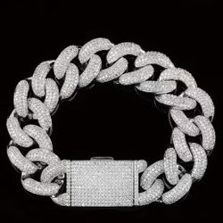 moissanite  Cuban bracelet