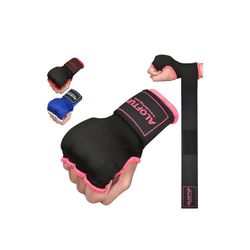 Kids Boxing Hand Wraps Inner Gel Gloves for Punching XS- pink