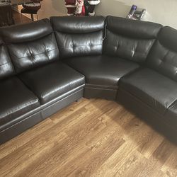Black 3 Piece Sectional 