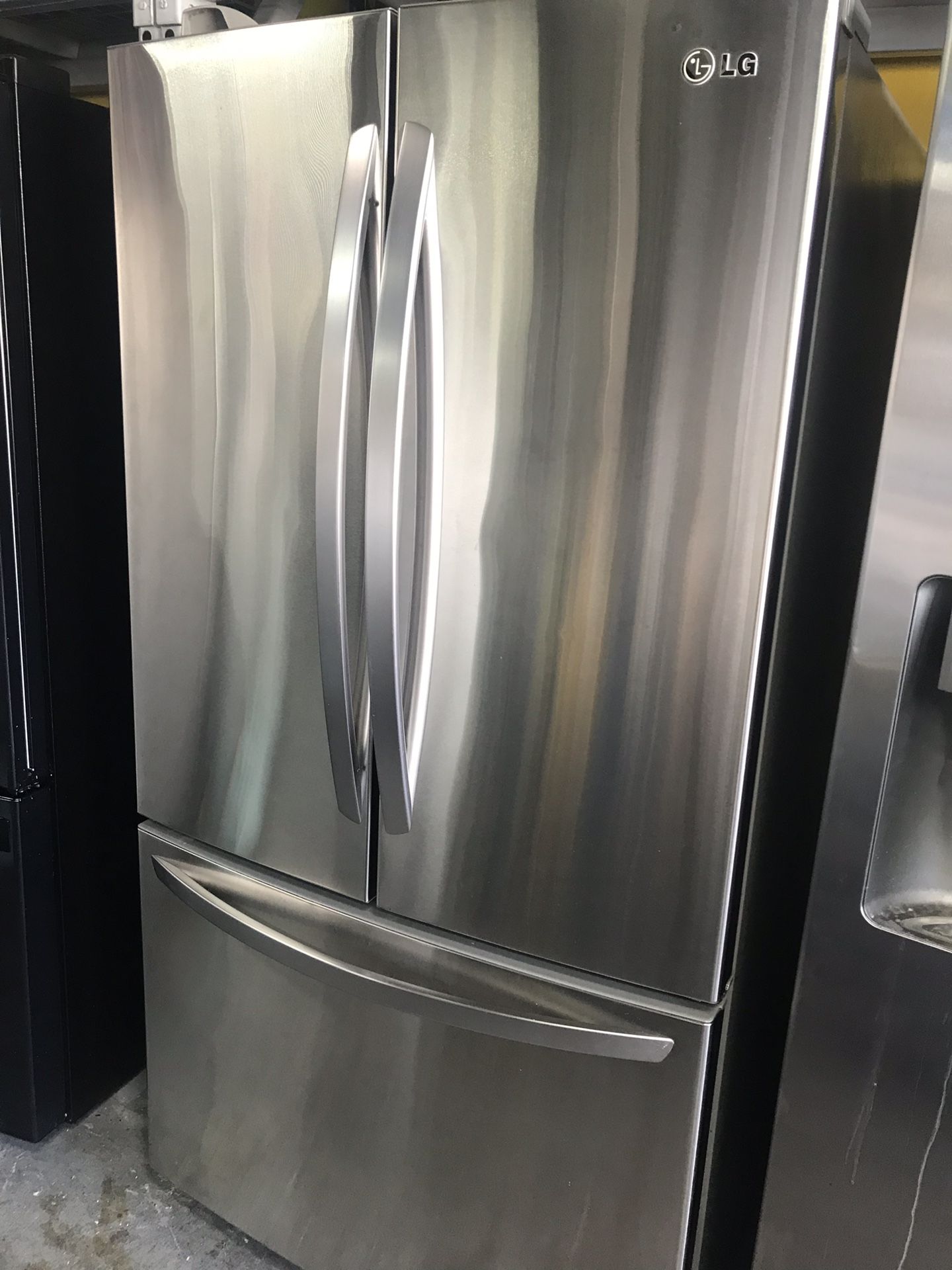 LG French door refrigerator with ice maker
