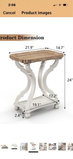 Farmhouse End Tables. Set of 2