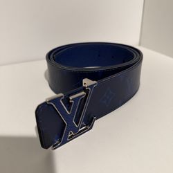 Louis Vuitton LV belt blue