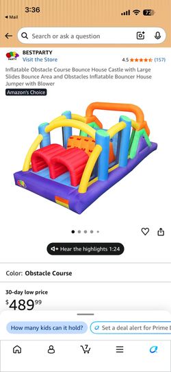 Inflatable Obstacle Course Bounce House Castle