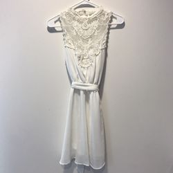 Double Zero white Lace detail dress