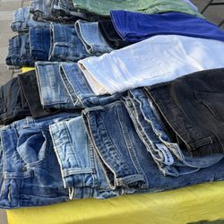 Sale today Sunday October 12 Sunday 7am-3pm jeans $2.00 