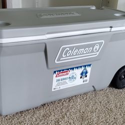*Never Used New* Coleman - Wheeled 100 Quart 316 Series Cooler