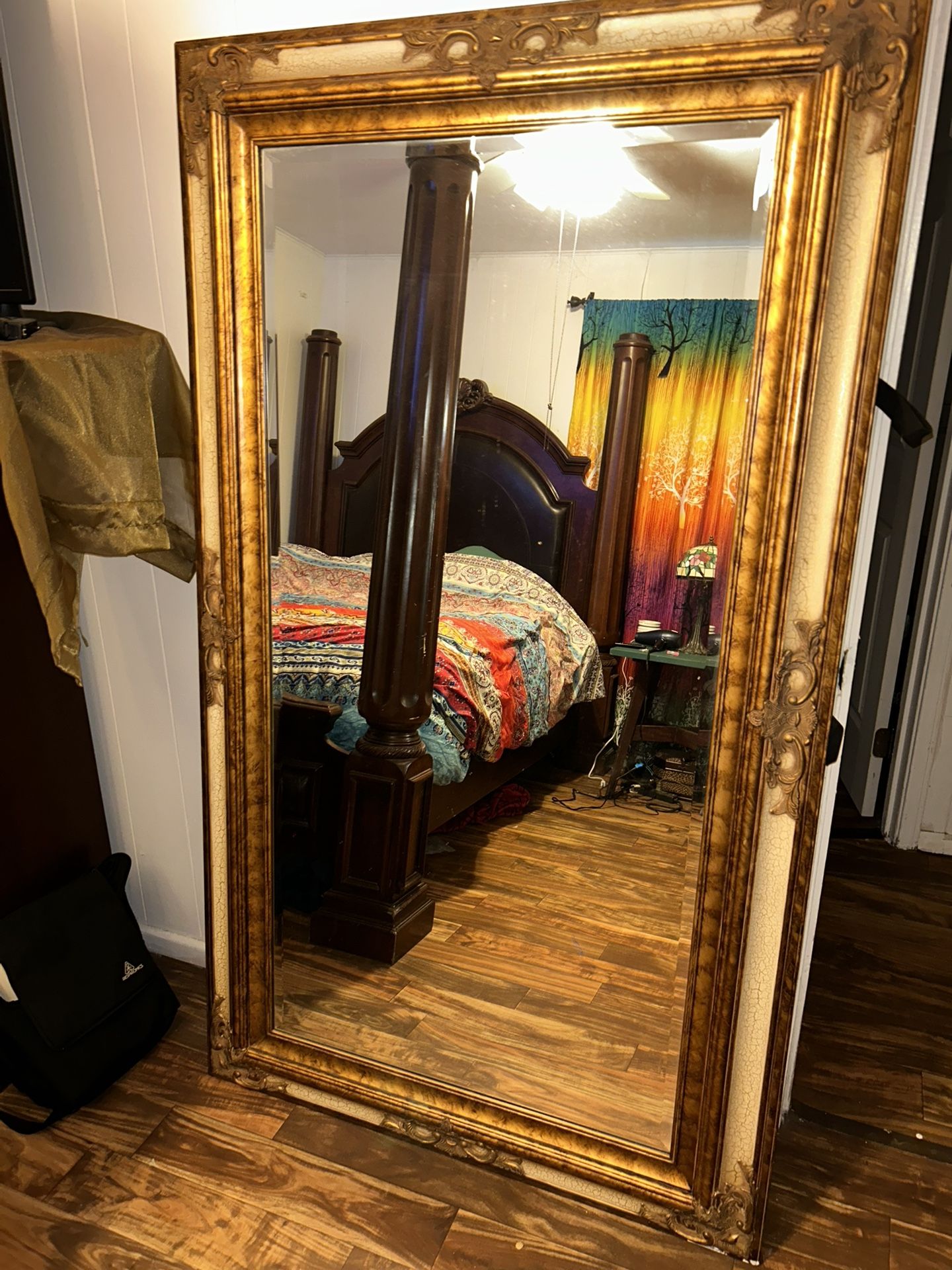 Large Mirror. 6’ Tall 4’ Wide Vintage
