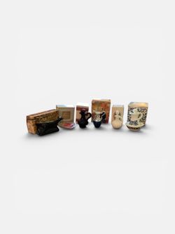 NOS Vintage Avon Miniature Decanter Collection - Set of 6 NEW  with Boxes | Pristine Unused Perfume & Guest Soap Lot
