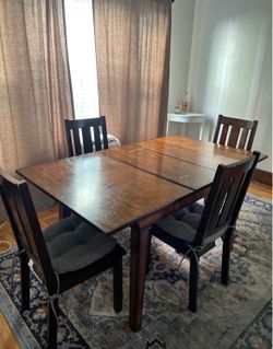 Dining room table with chairs