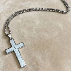 Stainless Steel Cross Pendant Necklace