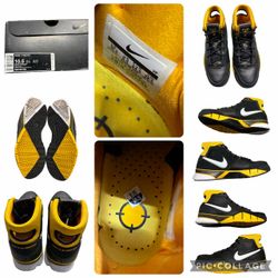 Nike Kobe 1 Protro 2018 Black/Maize Size 10.5 AQ2728 003 Authentic Rare Used