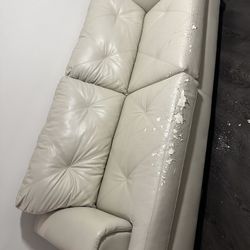 FREE Off White Leather Couch 