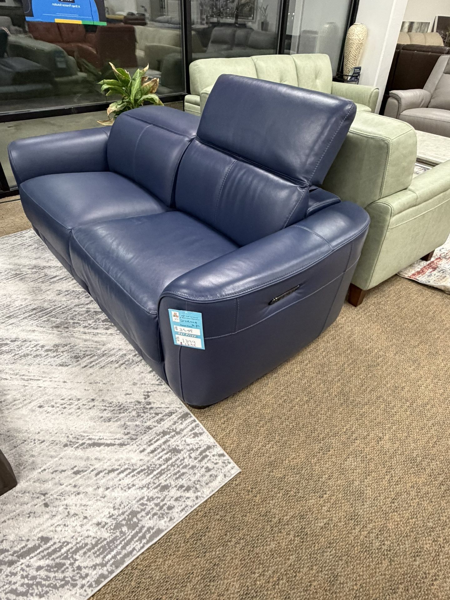 100% Real Leather Sofa-Lexanna 