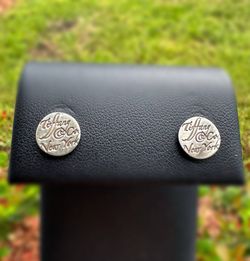 AUTH Tiffany Co. Notes Round Earrings .925 sterling silver NEW YORK Stud