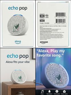 Echo Pop Mexico Soccer Team Limited Edition Smart Speaker New