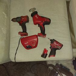 Milwaukee Drills And Charger