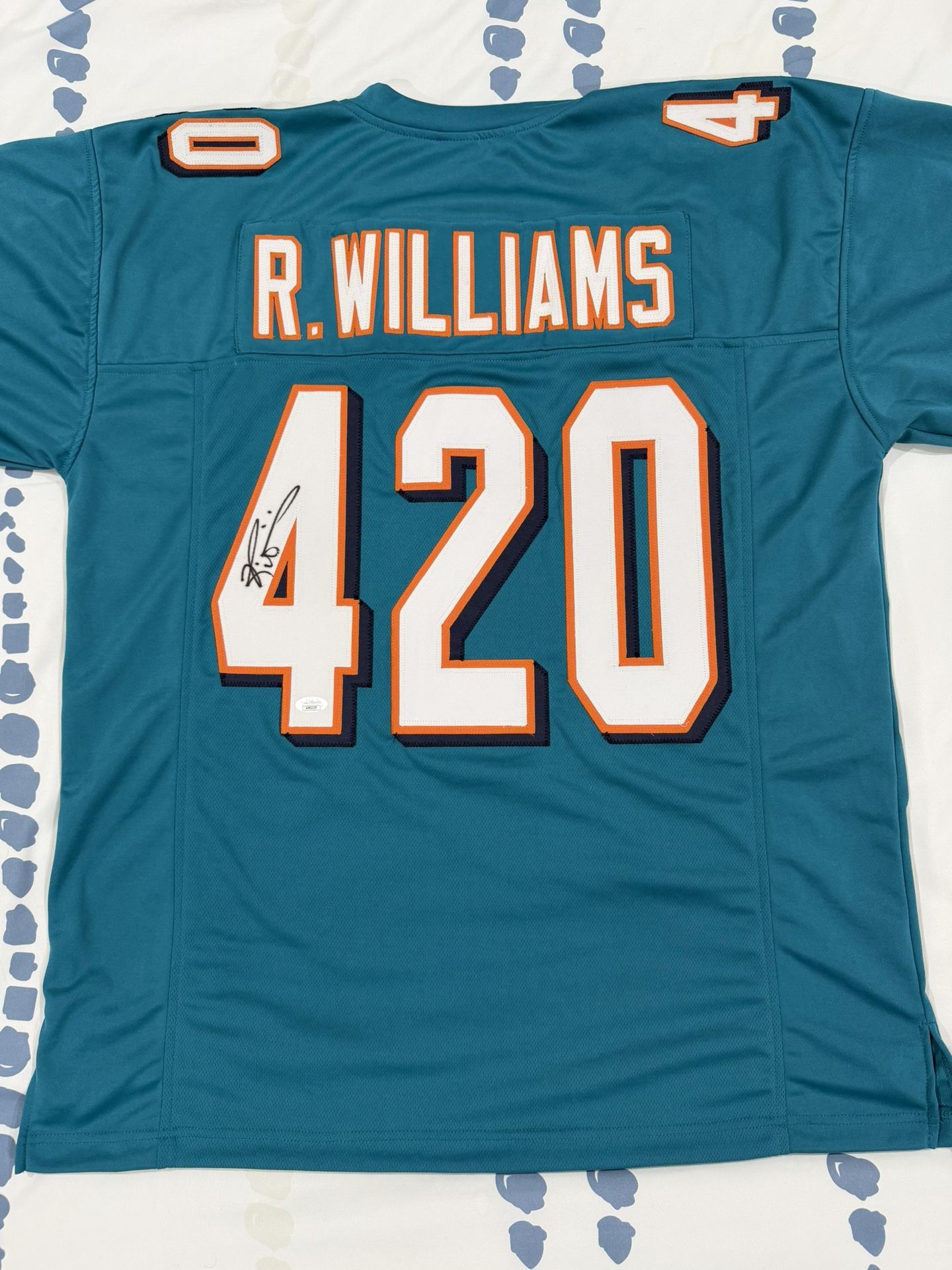 🔥 Ricky Williams Signed Jersey – JSA Certified – Stitched – Miami Dolphins 🔥