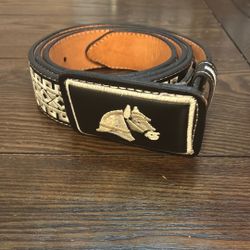Cowboy Belt Embroidered Size 48