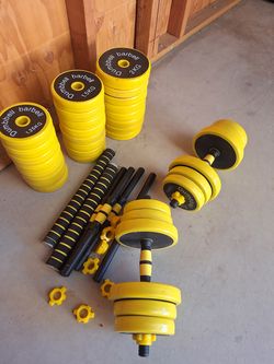 Adjustable Dumbbell Set $150 FIRM