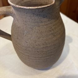 Hand Made Pottery Water Pitcher