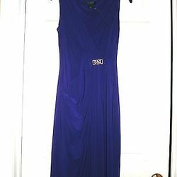 NWT LAUREN BY RALPH LAUREN Embellished V-Neck Dress, Women's Size 4